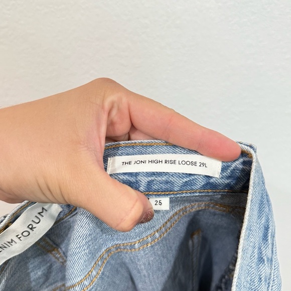 NWOT Aritzia Denim Forum The Joni High Rise Loose 29L Jeans Women’s Size 25 - Picture 10 of 11